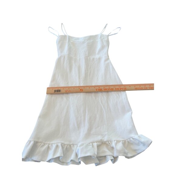 Lulu's Elegant White Ruffle Mini Dress - Picture 7 of 14